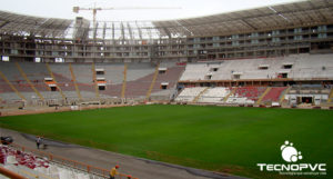 contruccion estadio nacional en pvc Lima Peru